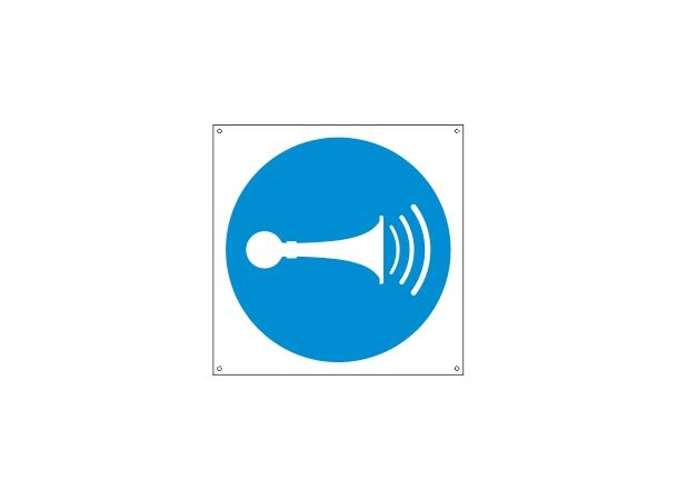 Lydsignal 200 x 200 mm - Aluminium 