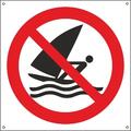 Vindsurfing forbudt 200 x 200 mm - Aluminium