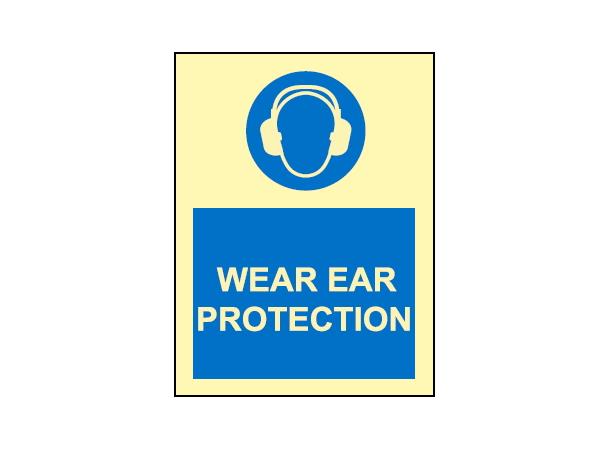 Wear ear protection 150 x 150 mm - PET