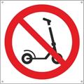 Elsparkesykkel forbudt 200 x 200 mm - A