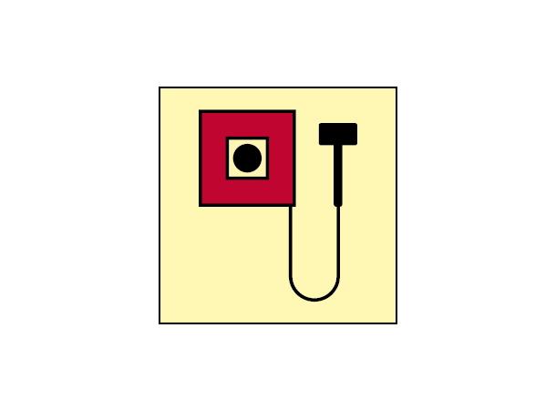 Manual call point 150 x 150 mm - PET 