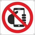 Håndholdt telefon forbudt 200 x 200 mm - A