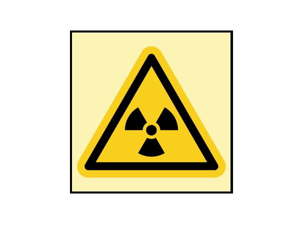 Radioactive material or ionizing radiati 150 x 150 mm - PET