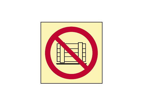 Do not obstruct 150 x 150 mm - PET