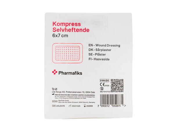 Plasterkompress 6 x 7 cm 