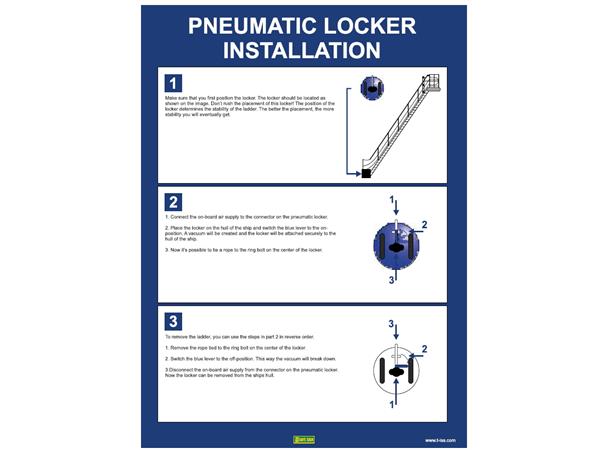 Pneumatic locker installation 300 x 400 mm - PVC