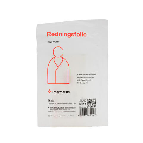 Redningsfolie 220 x 160 cm