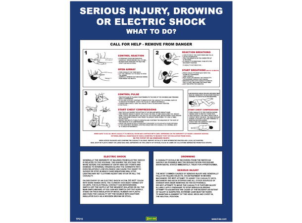 Serious injury / shock 300 x 400 mm - PET 