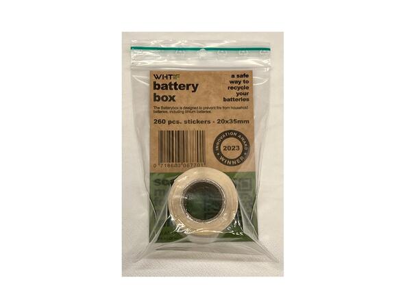 Batteriboksen - ekstra etiketter