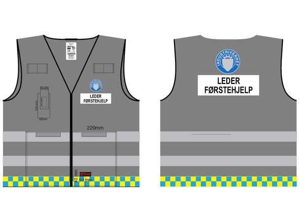 Refleksvest for Industrivernet Leder Førstehjelp 