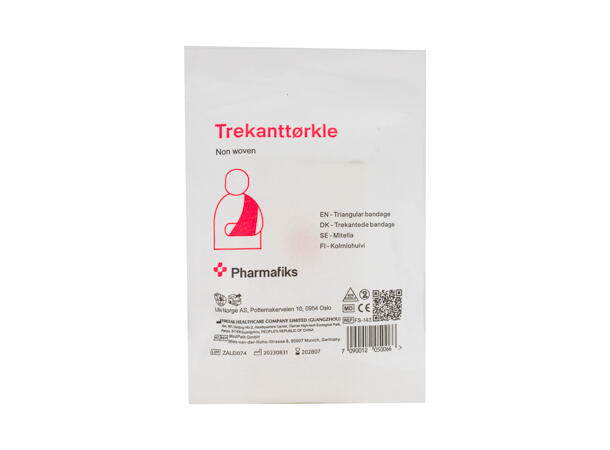 Trekanttørkle 95 x 134 cm 