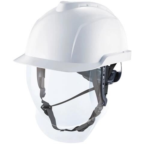 Vernehjelm MSA V-gard 950 1000V Hvit med integrert visir