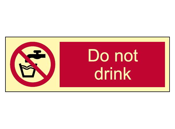 Do not drink 300 x 100 mm - PET