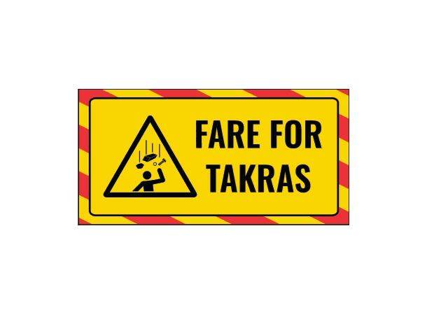 Fare for takras 500 x 250 mm - Aluminium 