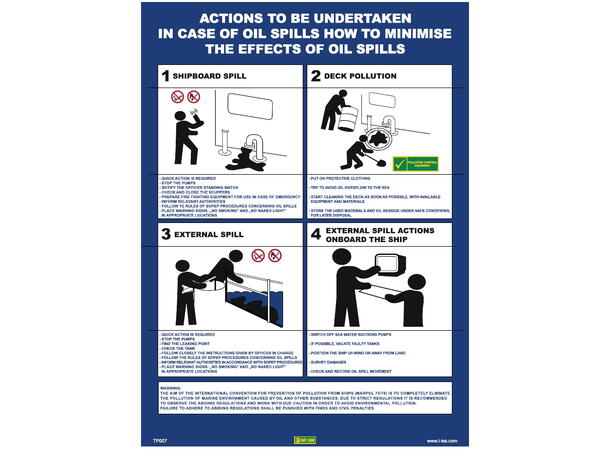 Oil spill actions 300 x 400 mm - PET 