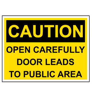 Open carefully 200 x 150 mm - PET
