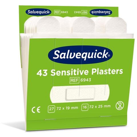 Plaster - Salvequick refill x 6 Sensitive