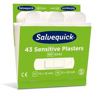 Plaster - Salvequick refill x 6 Sensitive