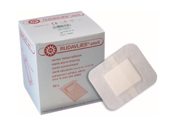 Rudavlies m/kompress - Selvklebende 12 x 10 cm - 50 stk. 