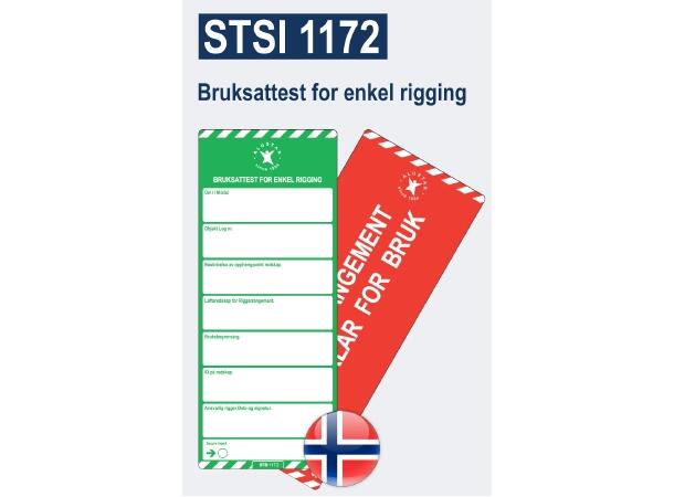 STSI 1172 Bruksattest for enkel rigging
