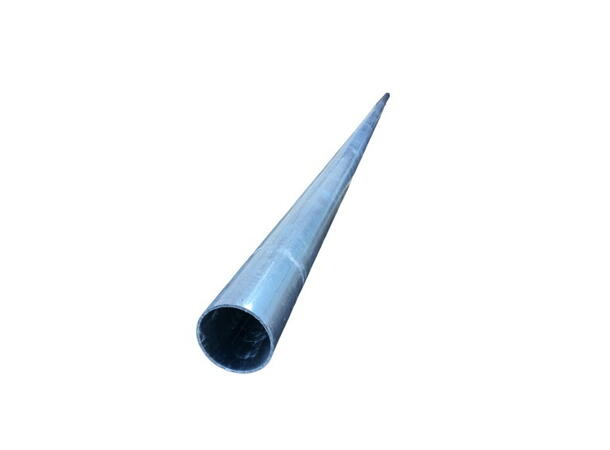 Skiltstolpe Ø89 mm 4 meter lengde - Galvanisert stål 