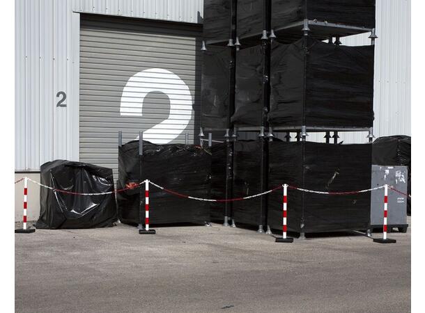 Stolper for plastkjetting Rød/hvit - Inkl. fot 