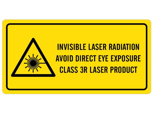 Invisible Laser Radiation 50 x 25 mm- VS 