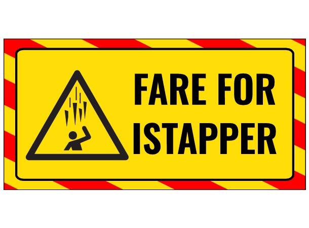Fare for istapper 500 x 250 mm - Aluminium 