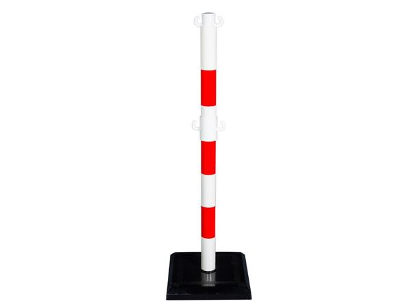 Stolper for plastkjetting - DBL Rød/hvit - Inkl. fot 