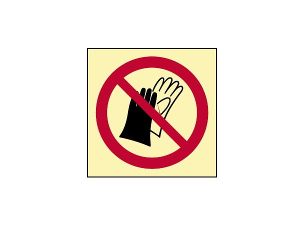 Do not wear gloves 150 x 150 mm - PET