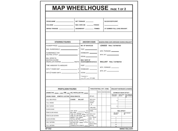 Map wheelhouse 1/2 300 x 400 mm - PET 