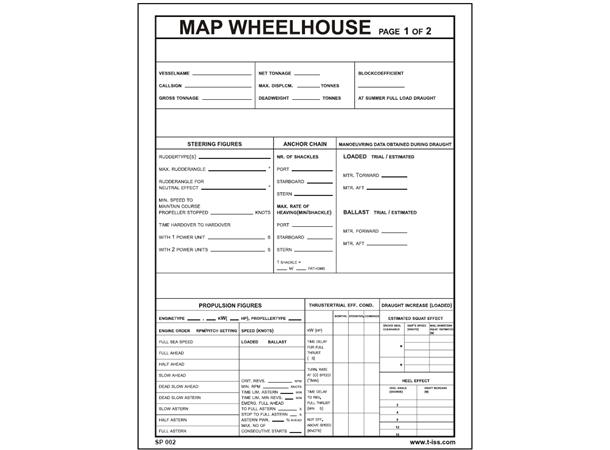 Map wheelhouse 1/2 300 x 400 mm - PVC