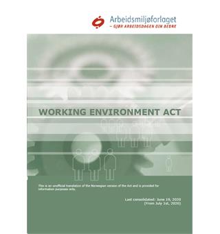 Arbeidsmiljøloven på Engelsk Working Environment Act