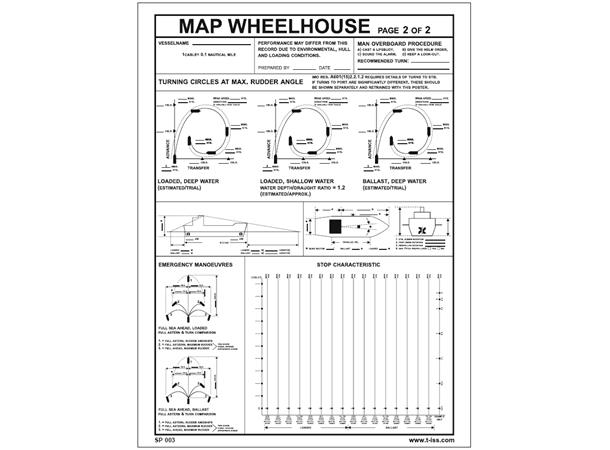 Map wheelhouse 2/2 300 x 400 mm - PVC