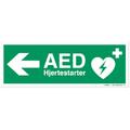 Hjertestarter/Defibrillator - VENSTRE 300 x 150 mm - AE