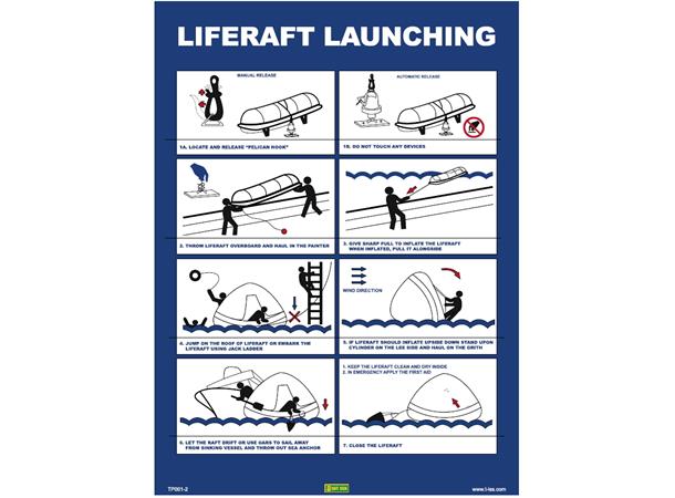 Liferaft launching 300 x 400 mm - PVC