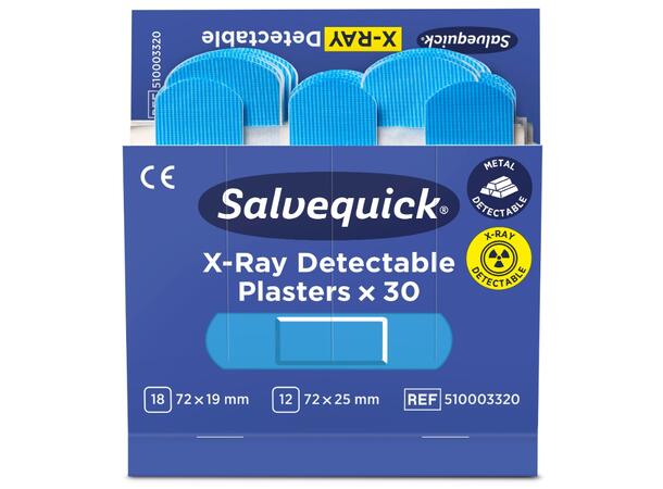 Salvequick Blue Detectable Plaster REF 51030127