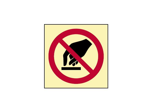 Do not touch 150 x 150 mm - PET