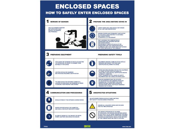 Enclosed spaces 300 x 400 mm - PET 