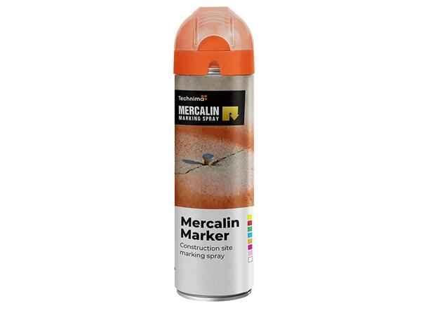 Merkespray Fluoriserende - ORANSJE Mercalin - 500ml - ORANSJE 