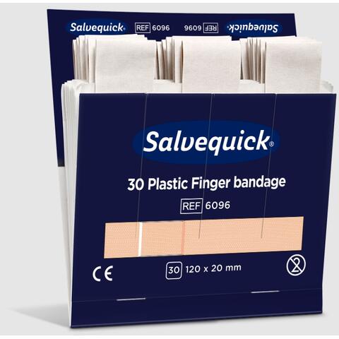 Plaster - Salvequick refill x 6 Plast - Ekstra lange