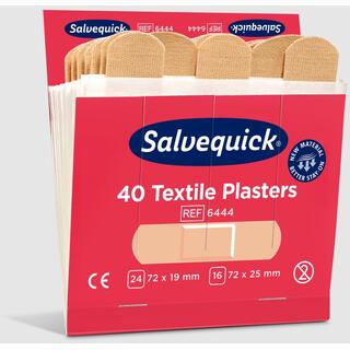 Plaster - Salvequick refill x 6 Tekstil