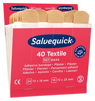 Plaster - Salvequick refill x 6 Tekstil