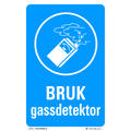 Bruk Gassdetektor 200 x 300 mm - Aluminium