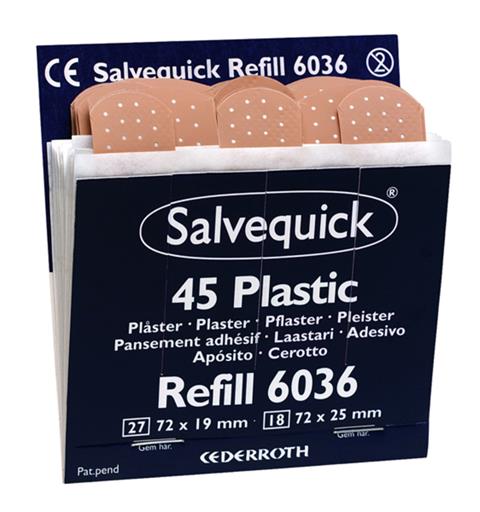 Plaster - Salvequick refill x 6 Plast