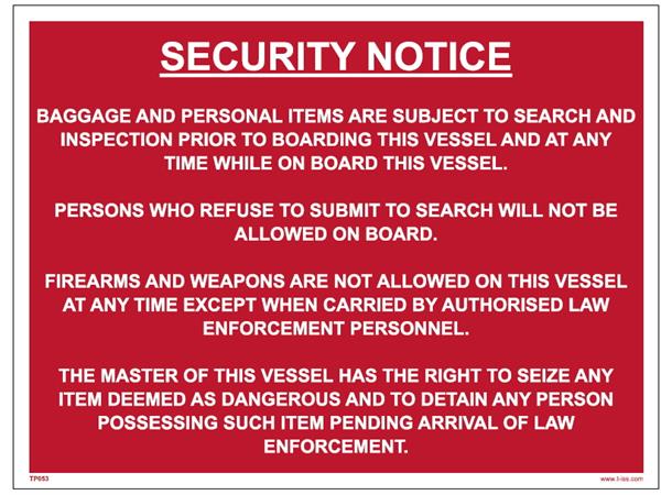 Visitors safety instructions 300 x 400 mm - PVC