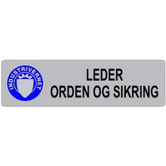Hjelmrefleks 25x90mm Leder orden og sikring
