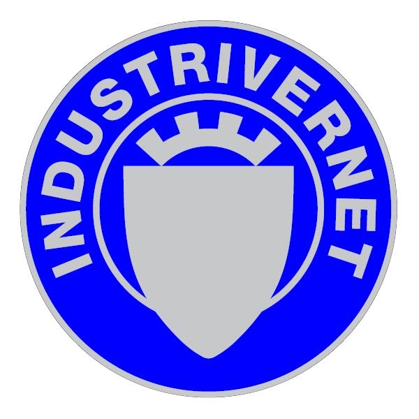 Hjelmrefleks Industrivernlogo - rund