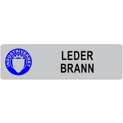 Hjelmrefleks 25x90mm Leder brann