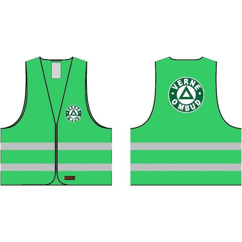 Refleksvest for verneombudet Flere st&#248;rrelser